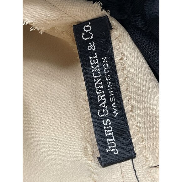 Vintage Mort Schrader Long Sleeve Black Polka Dot Dress With Rhinestone Neckline - Picture 8 of 9